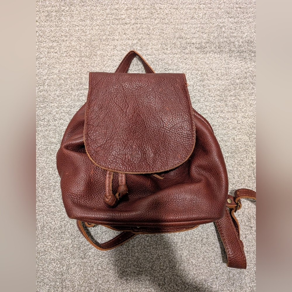 Portland Leather Goods Bucket Backpack - Nutmeg